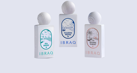 Ibrahim Al-Qurashi (Ibraq) - 3 perfumes (10ml each) : Sea Breeze (10ml) Chasing Waves (10ml) Riviera Sunset (10ml) - For Men’s