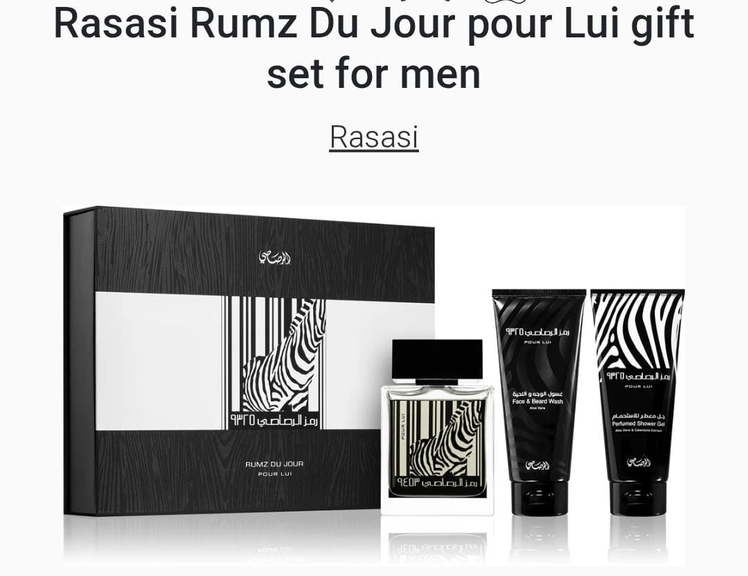 RASASI - RUMZ AL RASASI 9325 Gift Set for Men - 3 pcs