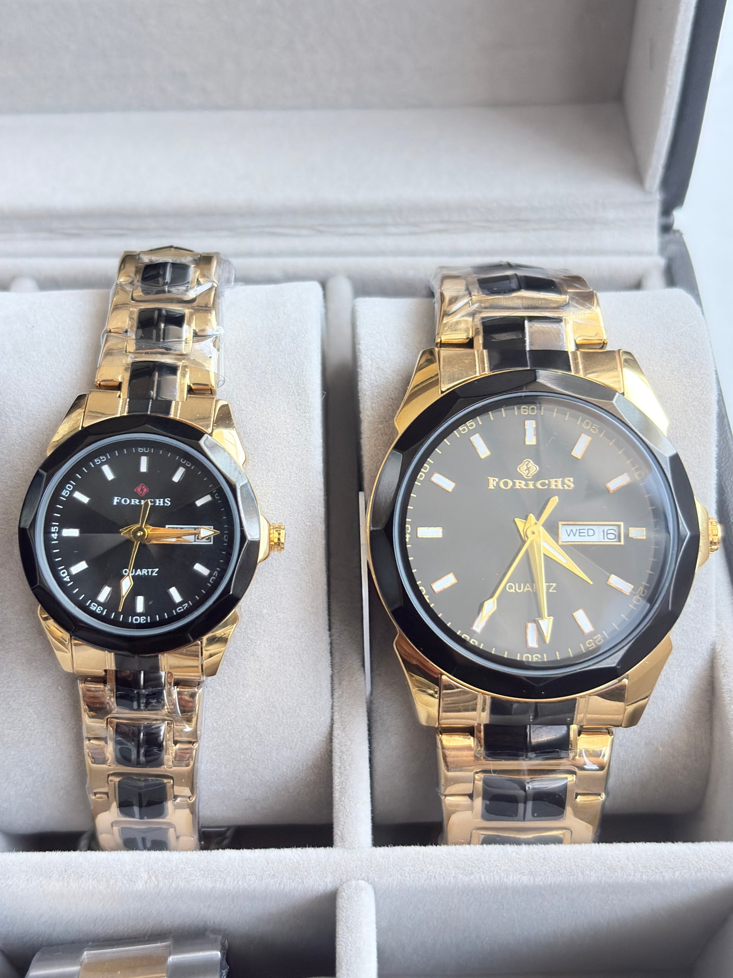 Heavy & High quality Analog Watches with back and gold color