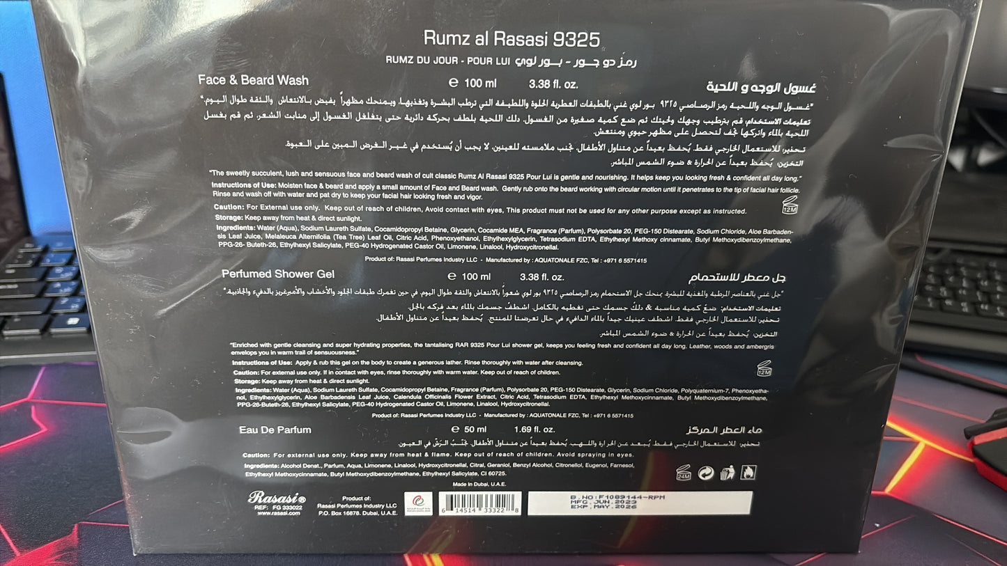 RASASI - RUMZ AL RASASI 9325 Gift Set for Men - 3 pcs