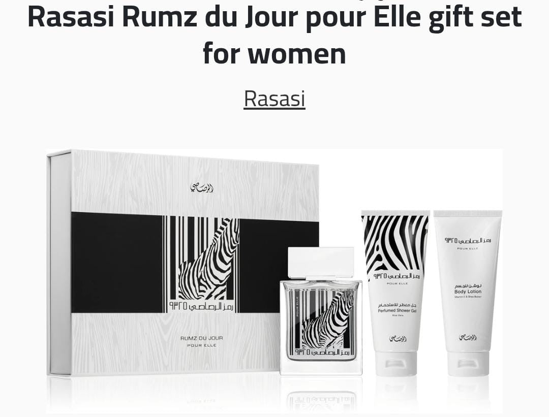 RASASI - RUMZ AL RASASI 9325 Gift Set for Women- 3 pcs