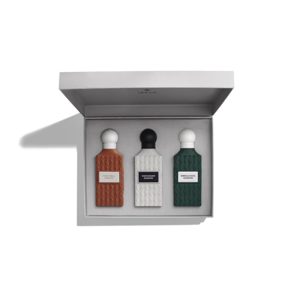 Grey Box (75 mL):White Regent, Emerald Soul, Nude Coral