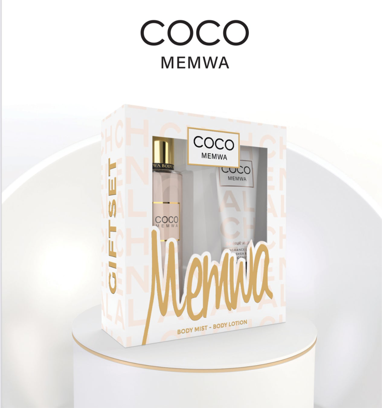 Gulf Orchid - Gift Set - Memwa COCO (236 ML body lotion & 250 ML Body Mist) Citrus, Fresh, Fruity