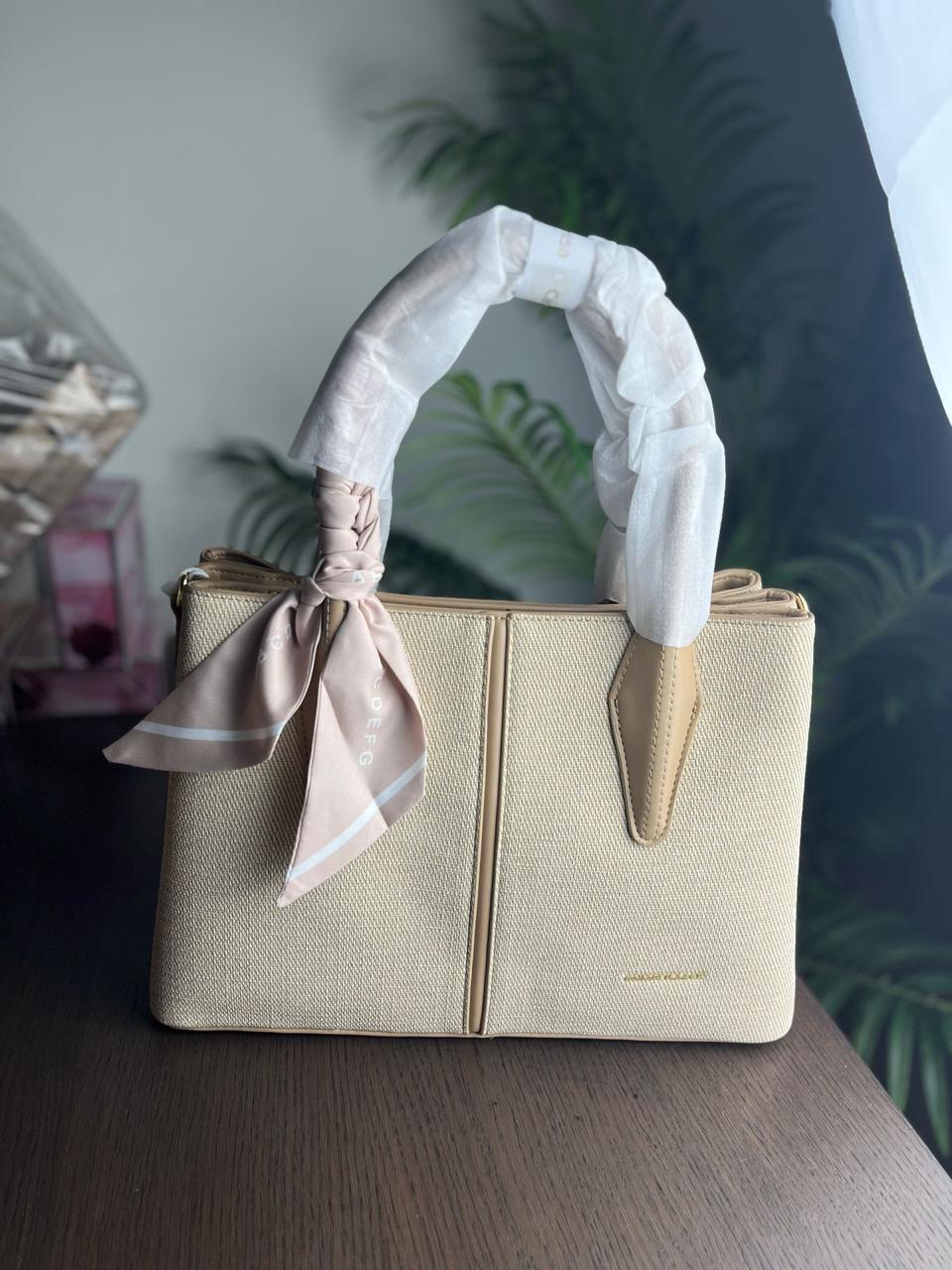 Canarilsa Hand bag & shoulder bag Elegant finishing (Black, Dark Blue, Beige and Beige Colors) 7178