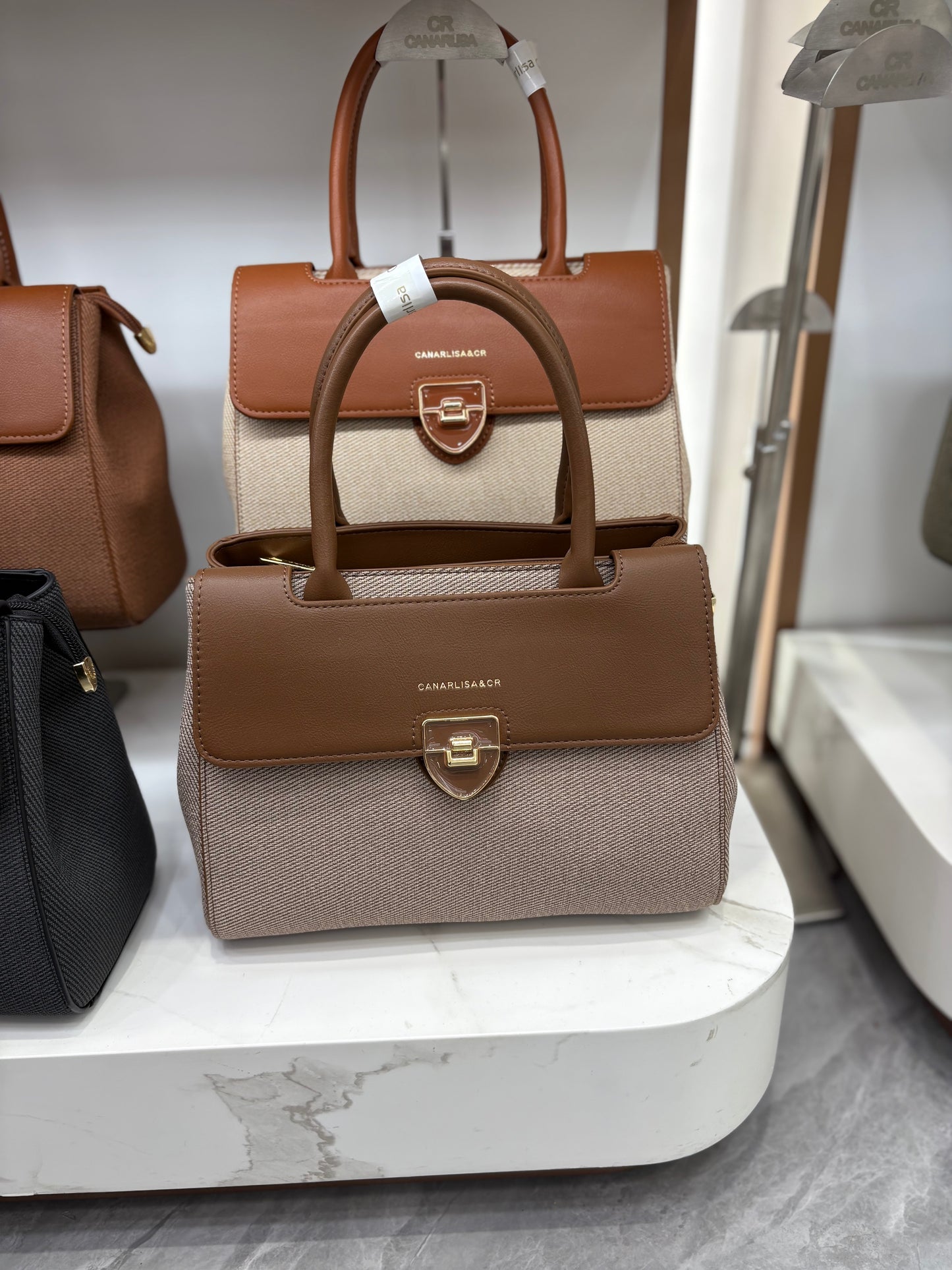 Carnalise & CR Luxury Bag (Black, Coffee, Beige and Brown Colors) 8316 + Shams Musk for free (Ibrahim Al Qurashi)