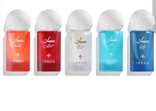 Ibrahim Alqurashi - Musk Oil Collection 6ML * 5 (Raspberry, Blueberry, Pomegranate, Powder and Special Musk)