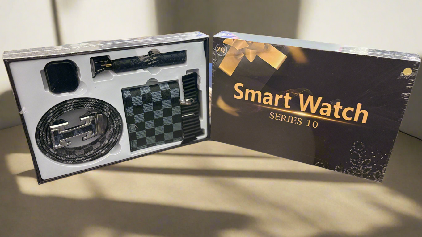 ZQ Smart Watch Series 10 + Waller + Belt + Rechargeable razor