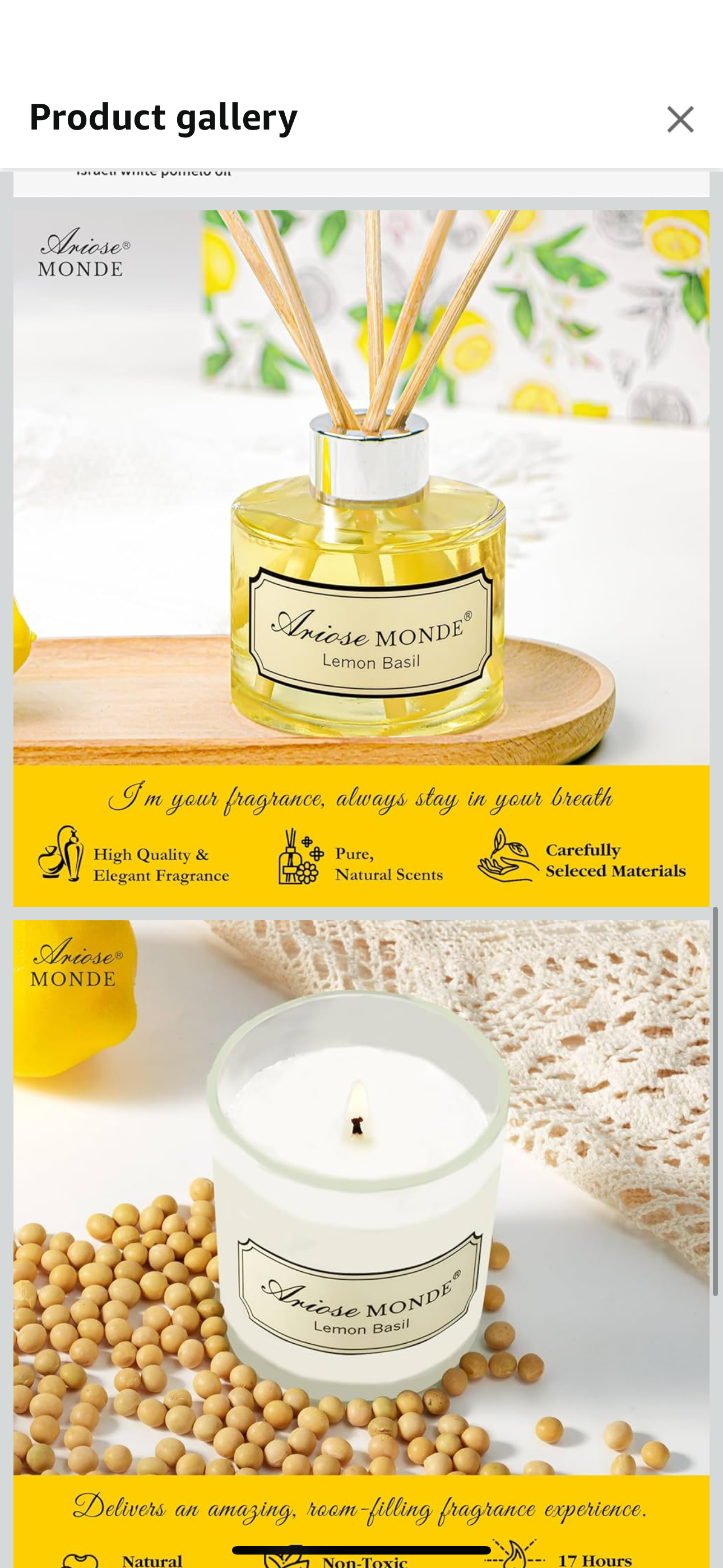 ArioseMonde (LEMON BASIL SET) 2pcs Set