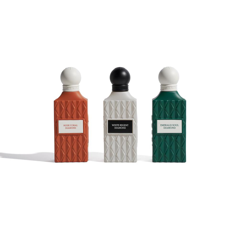 Grey Box (75 mL):White Regent, Emerald Soul, Nude Coral