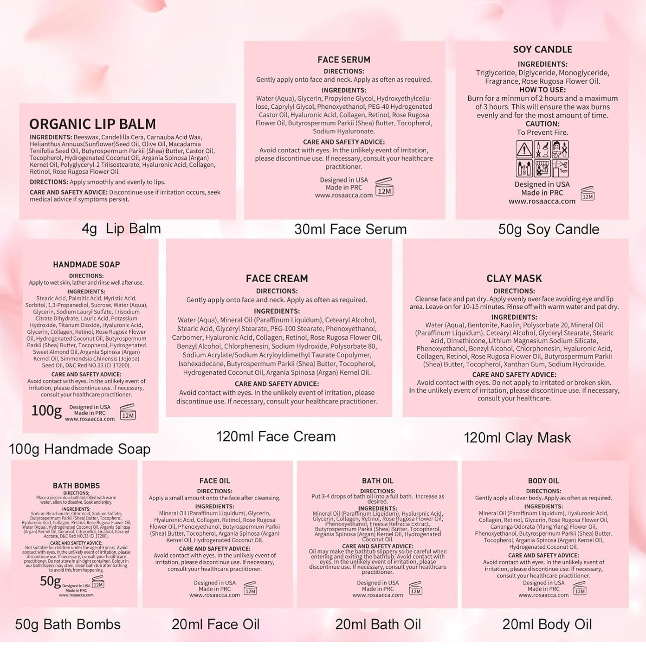 Skin Care Set - Ross 23pcs Set