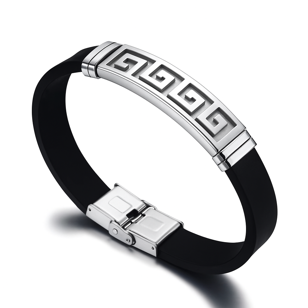 Fashion Stainless Steel Silicon Robber