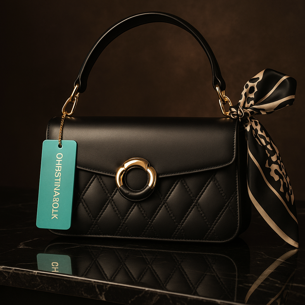 Christina & OLK Luxury Women Bags (Beige, Black, Pink, Brown and Khaki Colors) 8514 + Shams Musk for free (Ibrahim Al Qurashi)