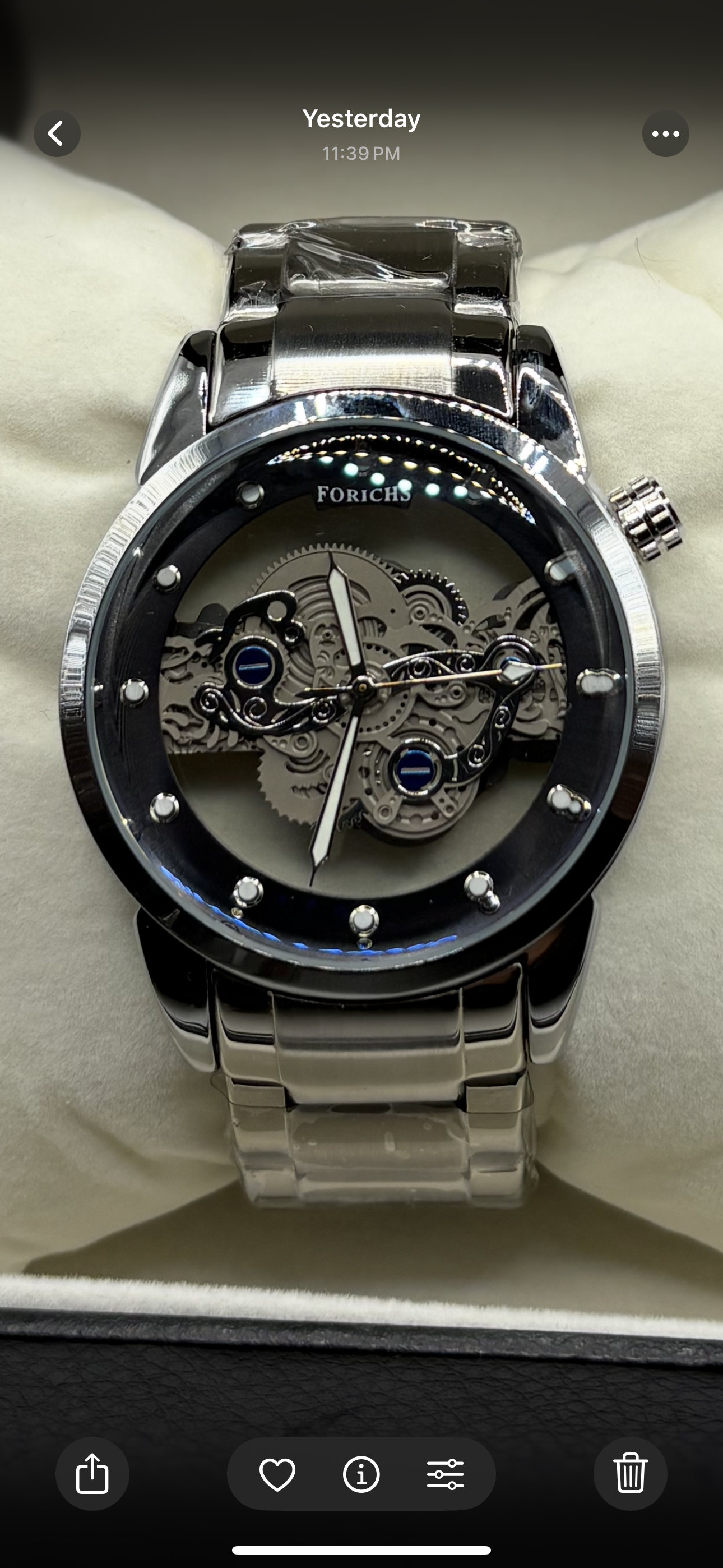 Elite Men Analog Watches Forichs Silver and