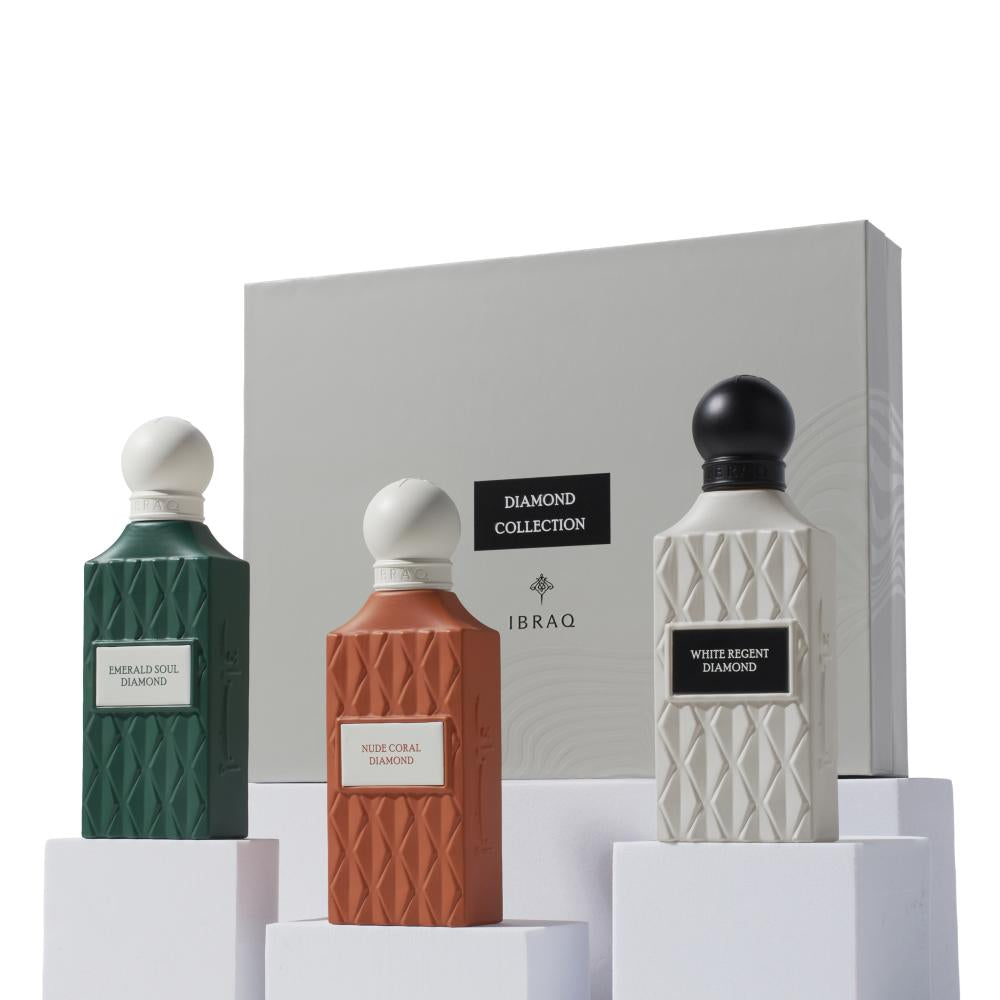 Grey Box (75 mL):White Regent, Emerald Soul, Nude Coral