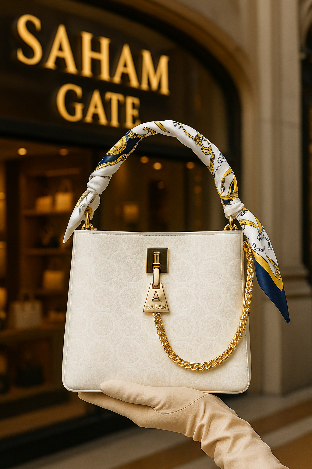 Canarlisa & CR Luxury hand Bag (White, Beige, Black and Brown colors) 2404