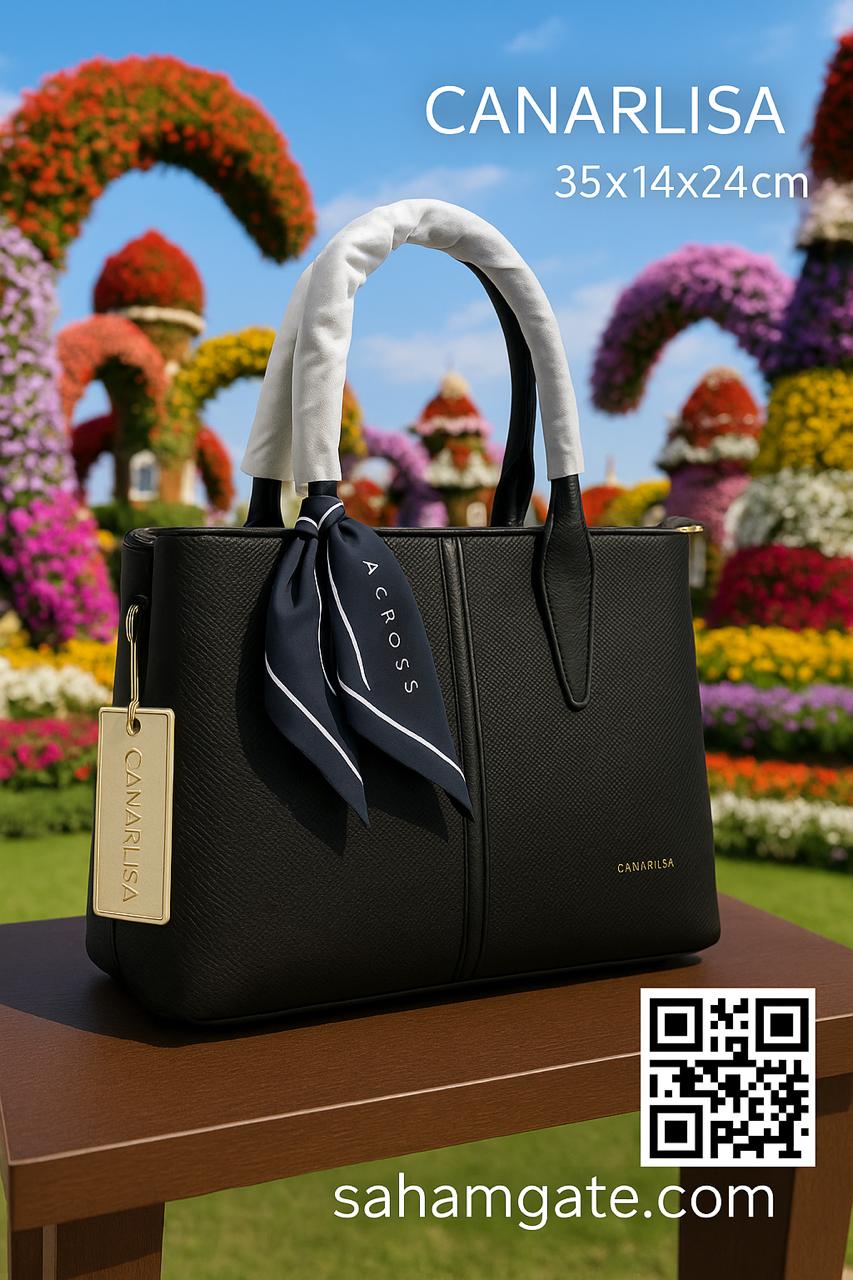 Canarilsa Hand bag & shoulder bag Elegant finishing (Black, Dark Blue, Beige and Beige Colors) 7178